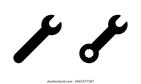 Wrench icon set. repair icon vector. tools icon vector