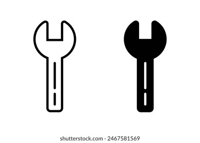 Wrench icon set. repair icon vector. tools icon vector