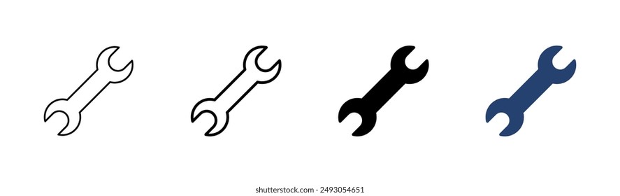 Wrench icon set. repair icon vector. tools icon vector