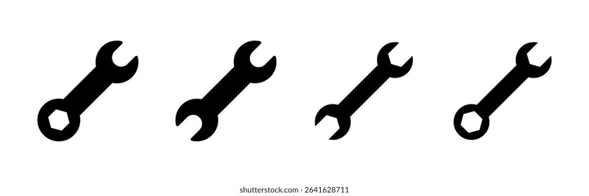 Wrench icon set. repair icon vector. tools icon vector