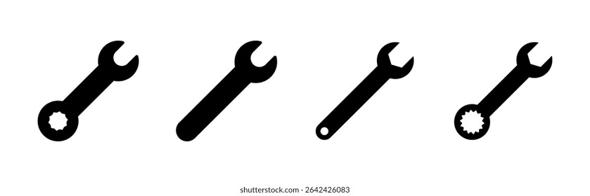 Wrench icon set. repair icon vector. tools icon vector