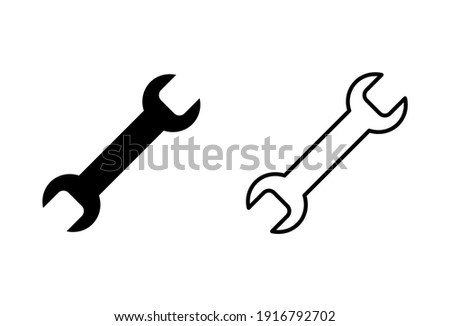 Wrench icon set. repair icon vector. tools icon vector