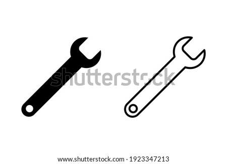 Wrench icon set. repair icon vector. tools icon vector