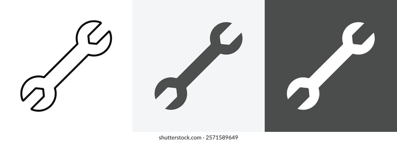 Wrench icon set. set vector art