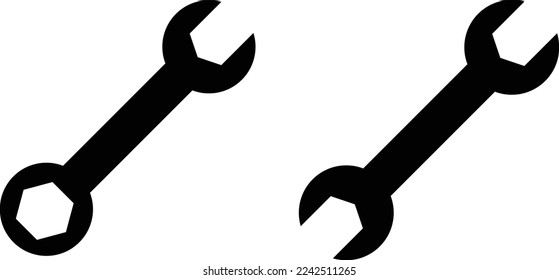 Wrench icon set vector . repair icon . tools icon