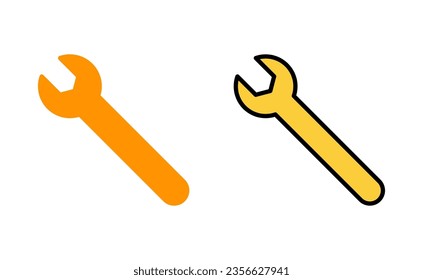 Wrench icon set for web and mobile app. repair icon. tools sign and symbol