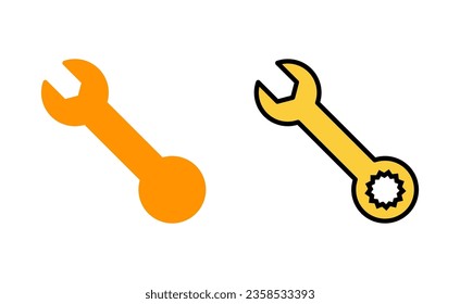 Wrench icon set for web and mobile app. repair icon. tools sign and symbol