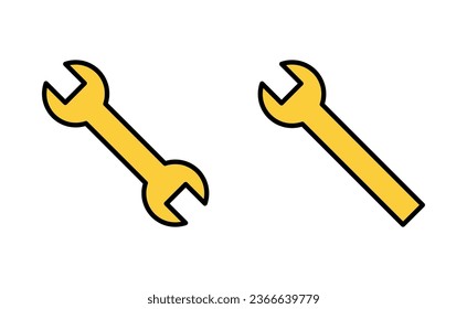 Wrench icon set for web and mobile app. repair icon. tools sign and symbol
