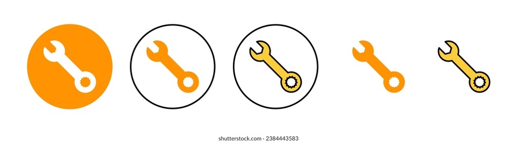 Wrench icon set for web and mobile app. repair icon. tools sign and symbol