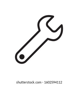 wrench icon, setting icon, line style