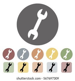 Wrench icon set.Vector illustration
