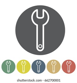 Wrench icon set.Vector illustration
