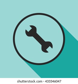 wrench icon. wrench sign