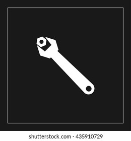 wrench icon. wrench sign
