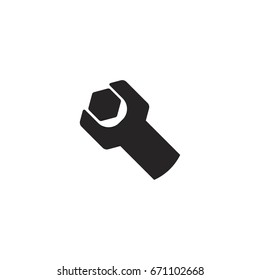wrench icon. sign design