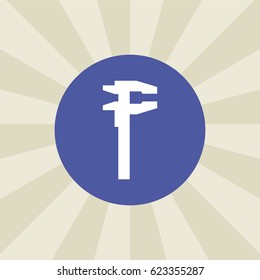 wrench icon. sign design. background