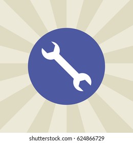 wrench icon. sign design. background