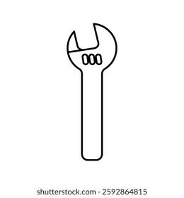 Wrench icon. sign for mobile concept and web design. vector illustration