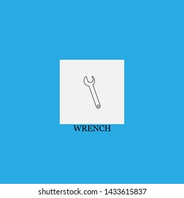 wrench icon sign signifier vector