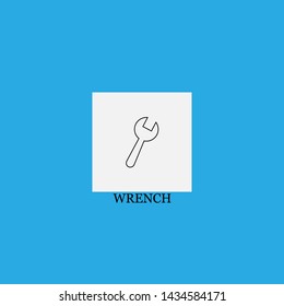 wrench icon sign signifier vector