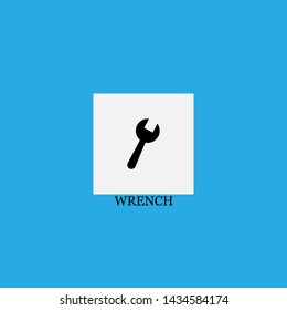 wrench icon sign signifier vector