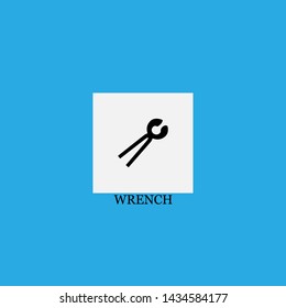 wrench icon sign signifier vector
