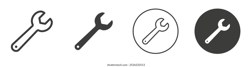 Icono de llave Logotipo de Vector de contorno simple