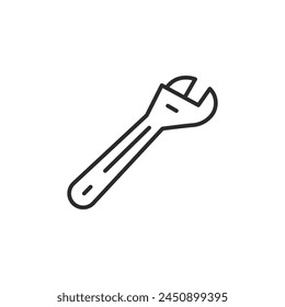 Wrench icon. Simple wrench icon for social media, app, and web design. Vector illustration