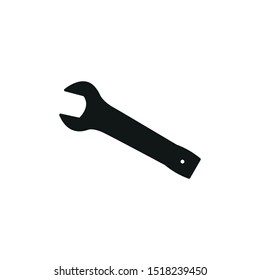 Wrench icon. Simple vector illustration.