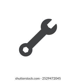 wrench icon simple vector symbol