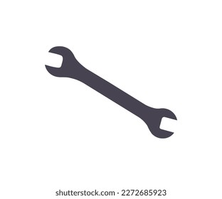 Icono de llave. Silhouette de herramientas de reparación de llave o de llave. Herramienta de bricolaje para la mejora y construcción de edificios, trabajos de mantenimiento de constructores, diseño e ilustración de vectores de equipo de mano e ingeniería.