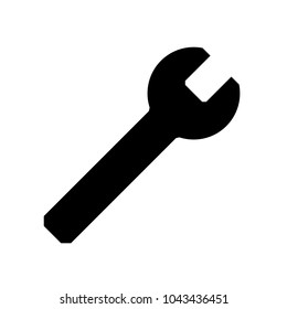 Wrench icon. Spanner icon. Service tool vector eps10. Wrench Icon in trendy flat style isolated on grey background. Spanner symbol for your web site design, logo, app, UI. Vector illustration, EPS10.