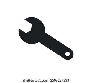 Wrench icon. Spanner symbol. Mechanic spanner. Professional mechanical maintain tool sign suitable for apps and websites UI designs vector and illustration. 
