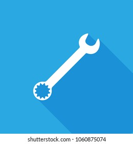Wrench icon, stock vector, eps10.
