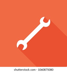 Wrench icon, stock vector, eps10.