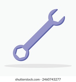 Wrench icon. Subtable to place on industry, construction, etc.