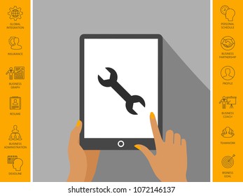 Wrench icon symbol