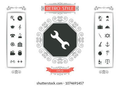 Wrench icon symbol