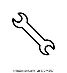 Wrench icon symbol for apps and websites. repair icon. tools sign and symbol