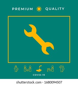 Symbol mit Schlüssel verschlüsseln. Grafische Elemente für Ihr Design