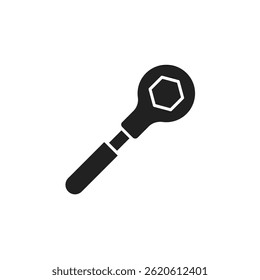 wrench icon. wrench Symbol sign for mobile concept and web design. Vector icon, Logo illustration, Vector graphics