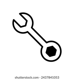 wrench icon symbol vector template
