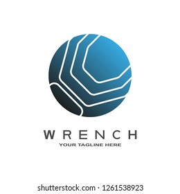 Wrench icon template , tech vector logos for business , element , illustration 