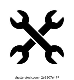 Icono de llave inglesa. Vector de símbolo de herramienta
