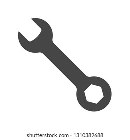 Wrench Icon in trendy flat style isolated on white background. Spanner symbol for your web site design, logo, app, UI. Vector illustration.