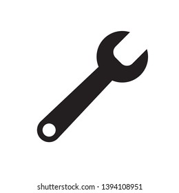 Wrench Icon in trendy flat style isolated on white background. Spanner symbol for your web site design, logo, app, UI. Vector illustration.