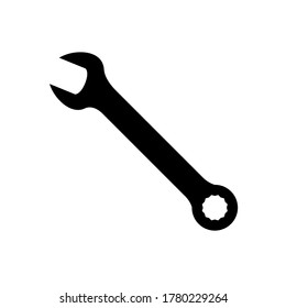 Wrench icon. Wrench Icon in trendy flat style. Service tool symbol. Vector illustration.