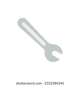 Icono de la llave en un estilo plano de moda aislado en fondo blanco. Ilustración del vector