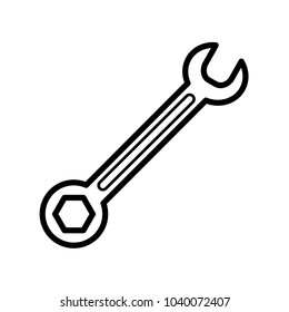 wrench icon vector