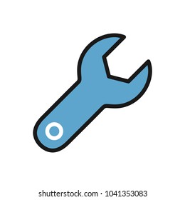 wrench icon vector